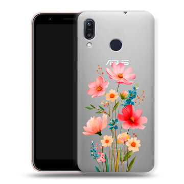 Силиконовый чехол на ASUS ZenFone Max M1 ZB555KL с принтом Цветы