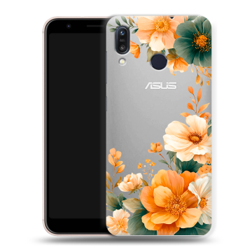 Силиконовый чехол на ASUS ZenFone Max M1 ZB555KL с принтом Цветы принт