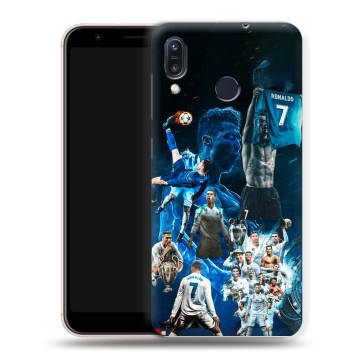 Силиконовый чехол на ASUS ZenFone Max M1 ZB555KL с принтом Реал Роналдо