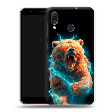 Силиконовый чехол на ASUS ZenFone Max M1 ZB555KL с принтом Медведь