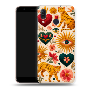 Силиконовый чехол на ASUS ZenFone Max M1 ZB555KL с принтом Модный принт
