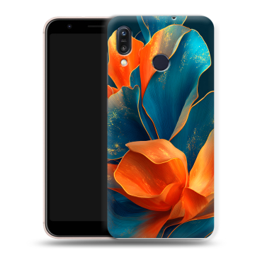 Силиконовый чехол на ASUS ZenFone Max M1 ZB555KL с принтом Цветы