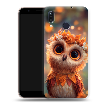 Силиконовый чехол на ASUS ZenFone Max M1 ZB555KL с принтом Милая сова