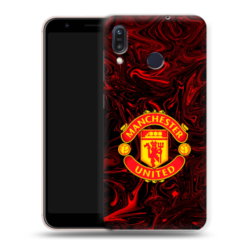 Силиконовый чехол на ASUS ZenFone Max M1 ZB555KL с принтом Manchester United