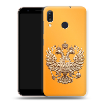 Силиконовый чехол на ASUS ZenFone Max M1 ZB555KL с принтом Герб Флаг России