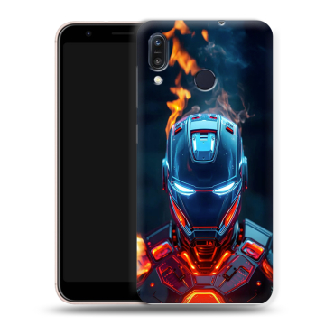 Силиконовый чехол на ASUS ZenFone Max M1 ZB555KL с принтом IronMan Железный человек Силиконовый чехол на ASUS ZenFone Max M1 ZB555KL с принтом IronMan Железный человек