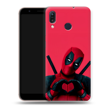 Силиконовый чехол на ASUS ZenFone Max M1 ZB555KL с принтом Дедпул Deadpool Силиконовый чехол на ASUS ZenFone Max M1 ZB555KL с принтом Дедпул Deadpool