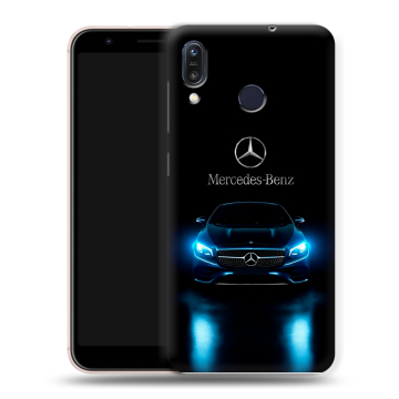 Силиконовый чехол на ASUS ZenFone Max M1 ZB555KL с принтом Mercedes Мерседес