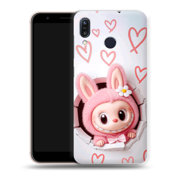 Силиконовый чехол на ASUS ZenFone Max M1 ZB555KL с принтом Labubu Лабубу