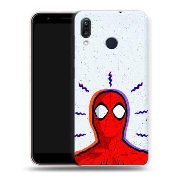 Силиконовый чехол на ASUS ZenFone Max M1 ZB555KL с принтом Spiderman Человек паук