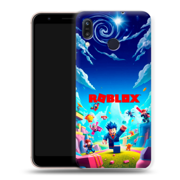 Силиконовый чехол на ASUS ZenFone Max M1 ZB555KL с принтом Roblox Роблокс Силиконовый чехол на ASUS ZenFone Max M1 ZB555KL с принтом Roblox Роблокс