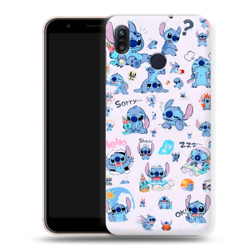 Силиконовый чехол на ASUS ZenFone Max M1 ZB555KL с принтом Лило и Стич
