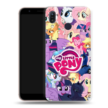 Силиконовый чехол на ASUS ZenFone Max M1 ZB555KL с принтом My little pony Дружба чудо