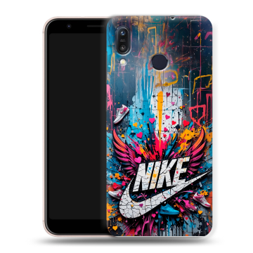Силиконовый чехол на ASUS ZenFone Max M1 ZB555KL с принтом Nike Найк Силиконовый чехол на ASUS ZenFone Max M1 ZB555KL с принтом Nike Найк