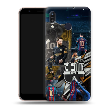 Силиконовый чехол на ASUS ZenFone Max M1 ZB555KL с принтом Messi Barcelona Силиконовый чехол на ASUS ZenFone Max M1 ZB555KL с принтом Messi Barcelona