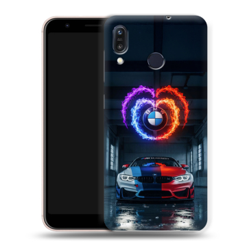 Силиконовый чехол на ASUS ZenFone Max M1 ZB555KL с принтом BMW БМВ Силиконовый чехол на ASUS ZenFone Max M1 ZB555KL с принтом BMW БМВ