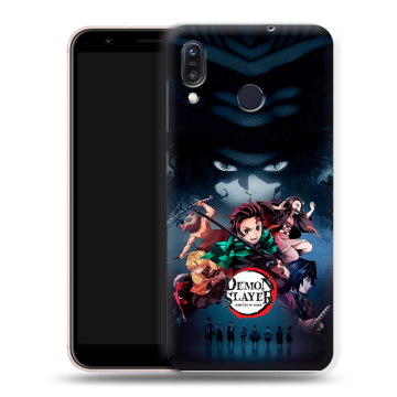 Силиконовый чехол на ASUS ZenFone Max M1 ZB555KL с принтом Demon Slayer Клинок рассекающий демонов Силиконовый чехол на ASUS ZenFone Max M1 ZB555KL с принтом Demon Slayer Клинок рассекающий демонов