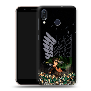 Силиконовый чехол на ASUS ZenFone Max M1 ZB555KL с принтом Атака титанов Силиконовый чехол на ASUS ZenFone Max M1 ZB555KL с принтом Атака титанов