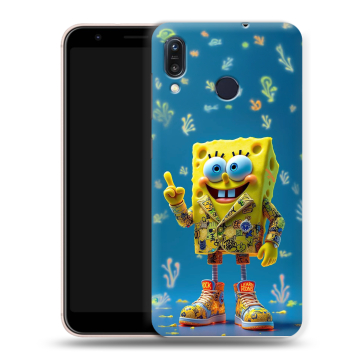 Силиконовый чехол на ASUS ZenFone Max M1 ZB555KL с принтом Спанч боб Спанчбоб Силиконовый чехол на ASUS ZenFone Max M1 ZB555KL с принтом Спанч боб Спанчбоб