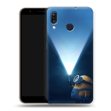 Силиконовый чехол на ASUS ZenFone Max M1 ZB555KL с принтом Миньоны Силиконовый чехол на ASUS ZenFone Max M1 ZB555KL с принтом Миньоны