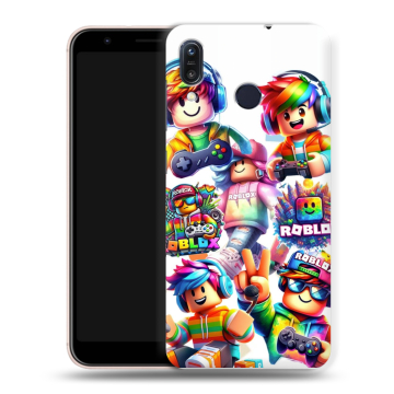 Силиконовый чехол на ASUS ZenFone Max M1 ZB555KL с принтом Roblox Роблокс Силиконовый чехол на ASUS ZenFone Max M1 ZB555KL с принтом Roblox Роблокс