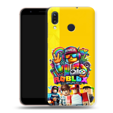 Силиконовый чехол на ASUS ZenFone Max M1 ZB555KL с принтом Roblox Роблокс Силиконовый чехол на ASUS ZenFone Max M1 ZB555KL с принтом Roblox Роблокс