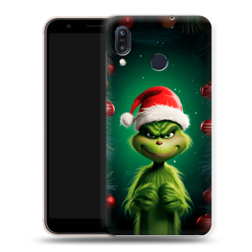 Силиконовый чехол на ASUS ZenFone Max M1 ZB555KL с принтом Гринч Новый год Рождество