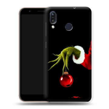 Силиконовый чехол на ASUS ZenFone Max M1 ZB555KL с принтом Новый год Гринч