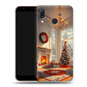 Силиконовый чехол на ASUS ZenFone Max M1 ZB555KL с принтом Новый год