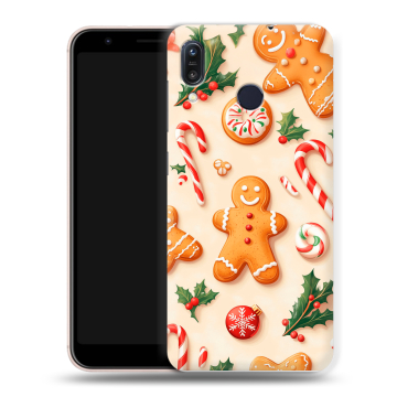 Силиконовый чехол на ASUS ZenFone Max M1 ZB555KL с принтом Новый год