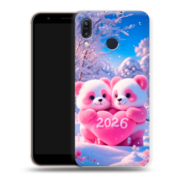Силиконовый чехол на ASUS ZenFone Max M1 ZB555KL с принтом Новый год