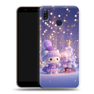 Силиконовый чехол на ASUS ZenFone Max M1 ZB555KL с принтом Новый год Силиконовый чехол на ASUS ZenFone Max M1 ZB555KL с принтом Новый год