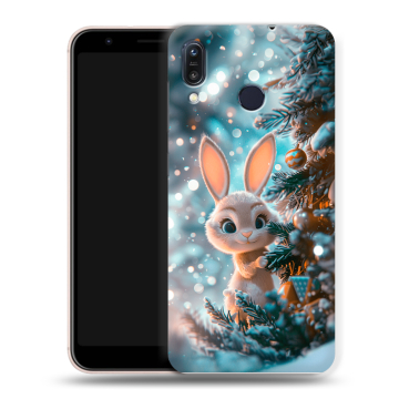 Силиконовый чехол на ASUS ZenFone Max M1 ZB555KL с принтом Новый год Силиконовый чехол на ASUS ZenFone Max M1 ZB555KL с принтом Новый год