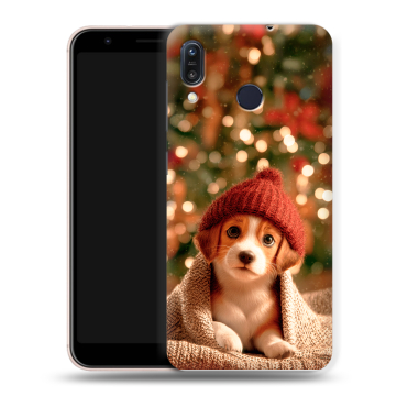 Силиконовый чехол на ASUS ZenFone Max M1 ZB555KL с принтом Новый год Силиконовый чехол на ASUS ZenFone Max M1 ZB555KL с принтом Новый год