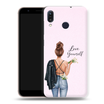 Силиконовый чехол на ASUS ZenFone Max M1 ZB555KL с принтом женский Силиконовый чехол на ASUS ZenFone Max M1 ZB555KL с принтом женский