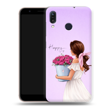 Силиконовый чехол на ASUS ZenFone Max M1 ZB555KL с принтом женский Силиконовый чехол на ASUS ZenFone Max M1 ZB555KL с принтом женский