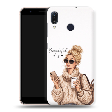 Силиконовый чехол на ASUS ZenFone Max M1 ZB555KL с принтом женский Силиконовый чехол на ASUS ZenFone Max M1 ZB555KL с принтом женский
