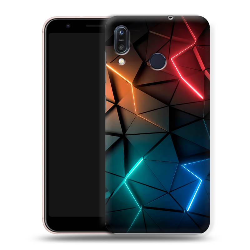 Силиконовый чехол на ASUS ZenFone Max M1 ZB555KL с принтом Абстракция неон Силиконовый чехол на ASUS ZenFone Max M1 ZB555KL с принтом Абстракция неон