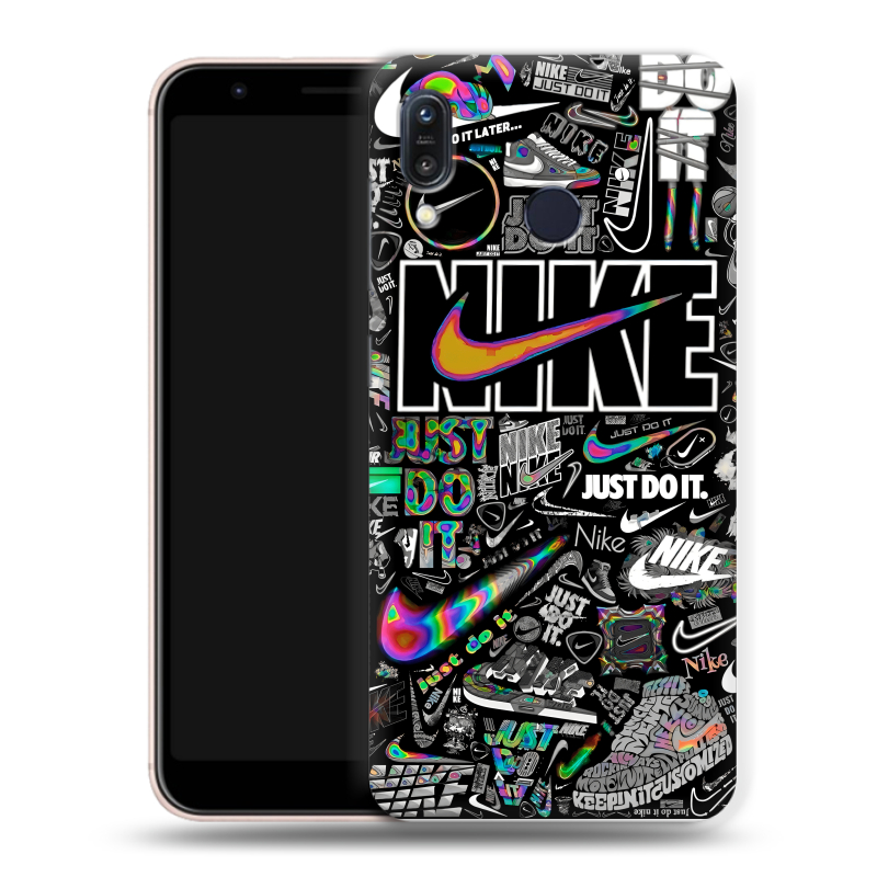 Силиконовый чехол на ASUS ZenFone Max M1 ZB555KL с принтом Найк Силиконовый чехол на ASUS ZenFone Max M1 ZB555KL с принтом Найк