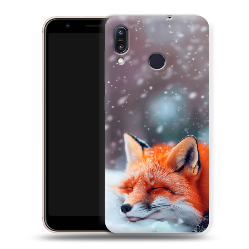 Силиконовый чехол на ASUS ZenFone Max M1 ZB555KL с принтом лиса Силиконовый чехол на ASUS ZenFone Max M1 ZB555KL с принтом лиса