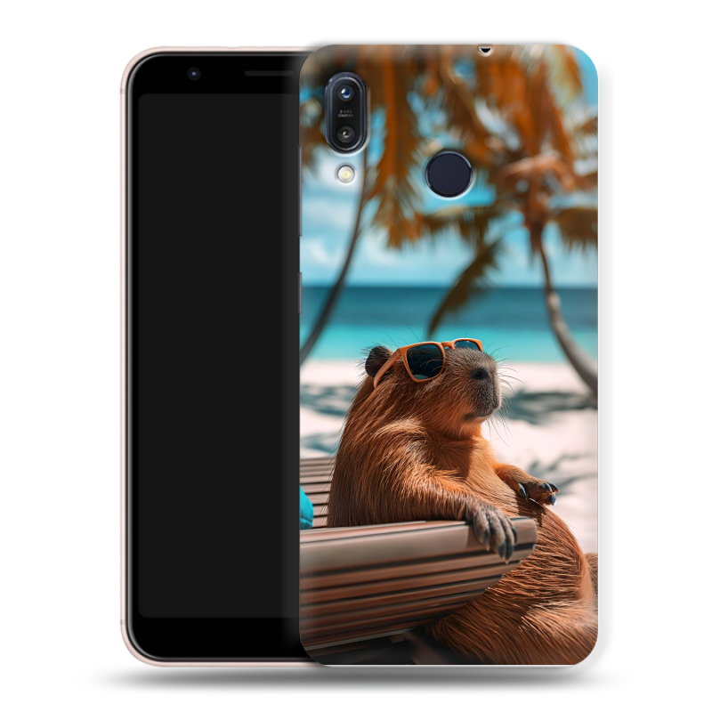 Силиконовый чехол на ASUS ZenFone Max M1 ZB555KL с принтом Капибара Силиконовый чехол на ASUS ZenFone Max M1 ZB555KL с принтом Капибара