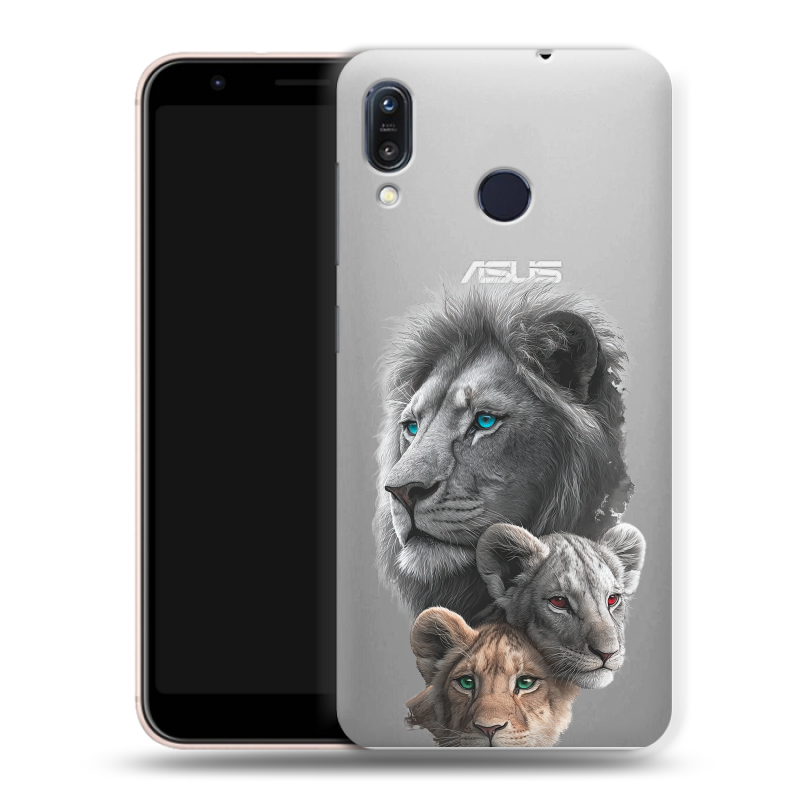 Силиконовый чехол на ASUS ZenFone Max M1 ZB555KL с принтом Львы Силиконовый чехол на ASUS ZenFone Max M1 ZB555KL с принтом Львы