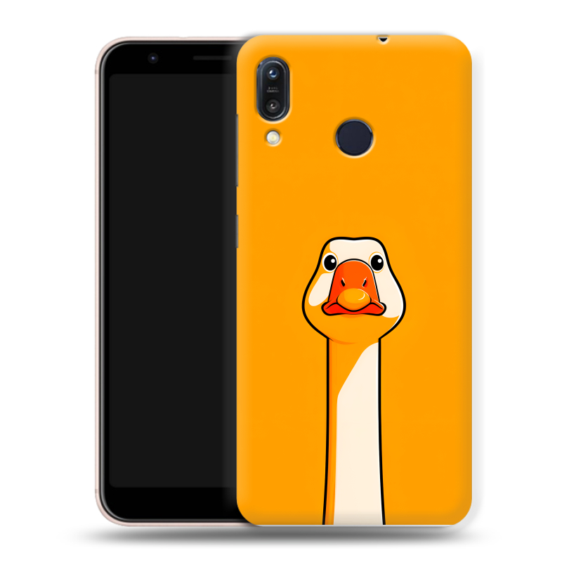 Силиконовый чехол на ASUS ZenFone Max M1 ZB555KL с принтом Смешная утка Силиконовый чехол на ASUS ZenFone Max M1 ZB555KL с принтом Смешная утка