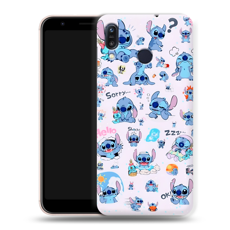 Силиконовый чехол на ASUS ZenFone Max M1 ZB555KL с принтом Лило и Стич Силиконовый чехол на ASUS ZenFone Max M1 ZB555KL с принтом Лило и Стич