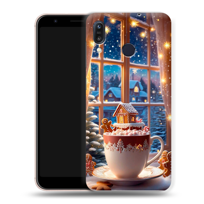 Силиконовый чехол на ASUS ZenFone Max M1 ZB555KL с принтом Новый год Силиконовый чехол на ASUS ZenFone Max M1 ZB555KL с принтом Новый год