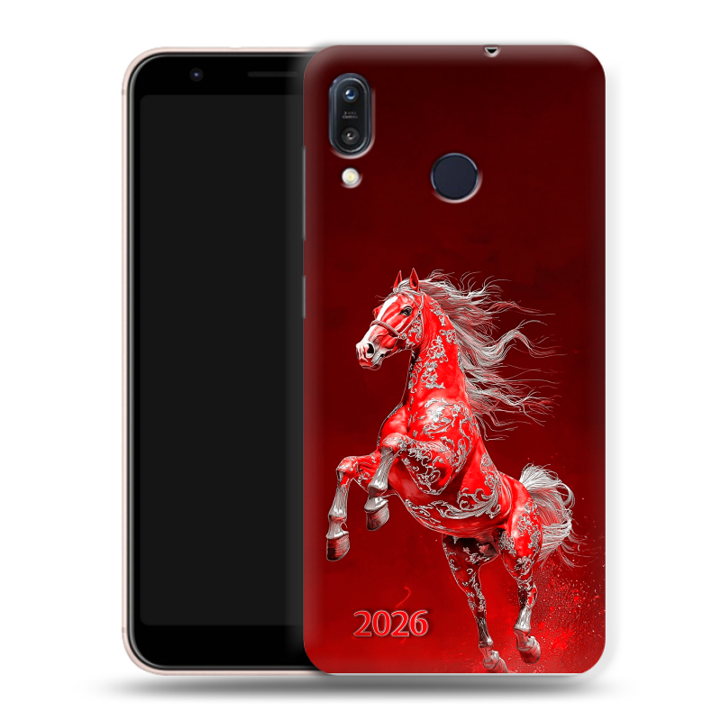 Силиконовый чехол на ASUS ZenFone Max M1 ZB555KL с принтом Новый год Силиконовый чехол на ASUS ZenFone Max M1 ZB555KL с принтом Новый год
