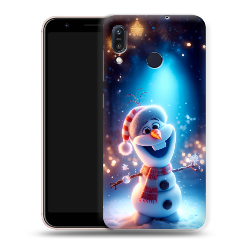 Силиконовый чехол на ASUS ZenFone Max M1 ZB555KL с принтом Новый год Силиконовый чехол на ASUS ZenFone Max M1 ZB555KL с принтом Новый год