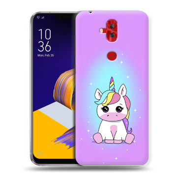 Силиконовый чехол на ASUS ZenFone 5 Lite с принтом Единорог Силиконовый чехол на ASUS ZenFone 5 Lite с принтом Единорог
