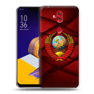 Силиконовый чехол на ASUS ZenFone 5 Lite с принтом Герб СССР Силиконовый чехол на ASUS ZenFone 5 Lite с принтом Герб СССР