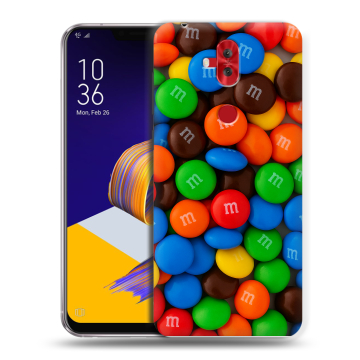 Силиконовый чехол на ASUS ZenFone 5 Lite с принтом Конфеты Силиконовый чехол на ASUS ZenFone 5 Lite с принтом Конфеты